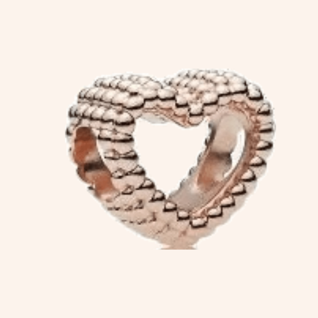 Charm Corazón Rose Gold S925 - Charmsymore
