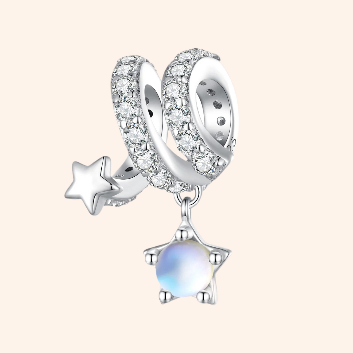 Charm Estrella Fugaz Plata S925 - Charmsymore