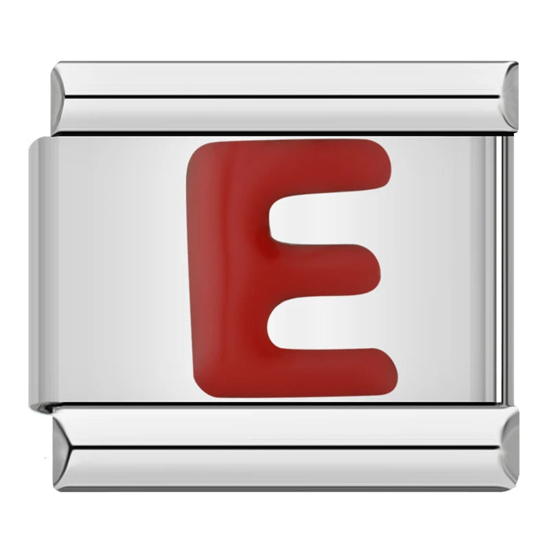 Italian Charms Letras Rojas - Charmsymore