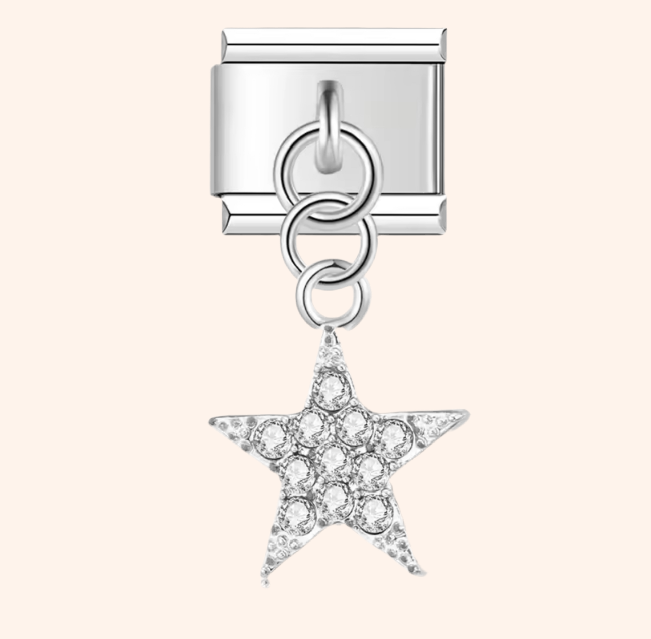 Italian Charms Estrella Brillos Plata 𝗘𝗡𝗧𝗥𝗘𝗚𝗔 𝗜𝗡𝗠𝗘𝗗𝗜𝗔𝗧𝗔