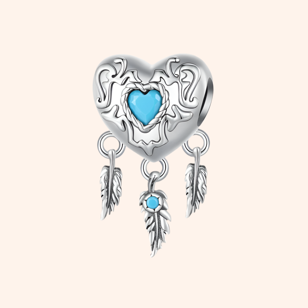 Charm Atrapa Sueños Corazón Plata S925