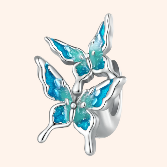 Charm Mariposas Plata S925