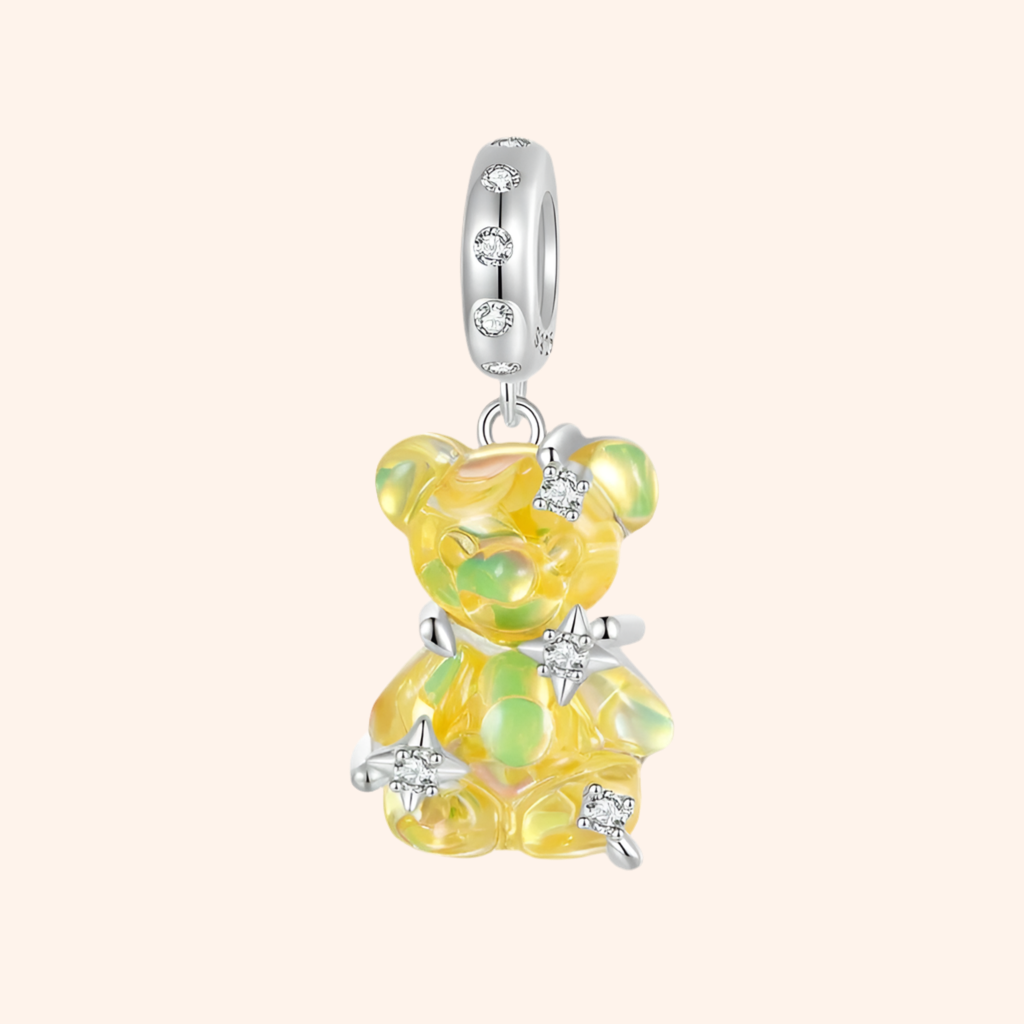 Charm Osito Amarillo Plata 925