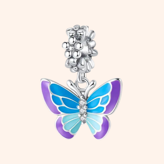 Charm Mariposa Brilla En La Oscuridad S925 - Charmsymore