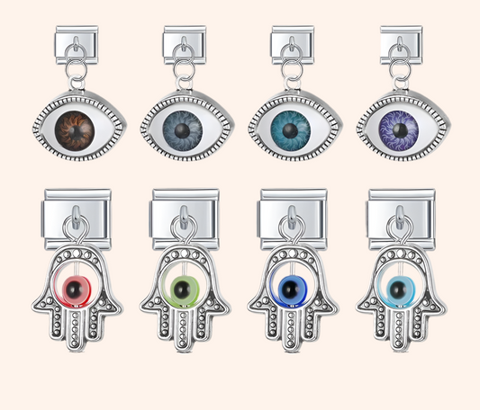 Italian Charms Colgantes Ojo Acero Inoxidable - Charmsymore