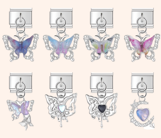 Italian Charms Mariposas Acero Inoxidable - Charmsymore