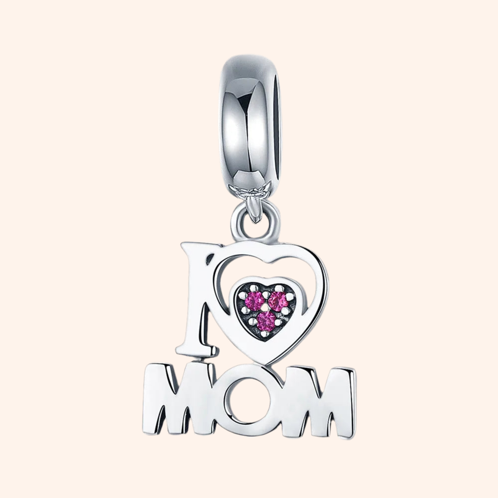 Charm I Love Mom Plata S925