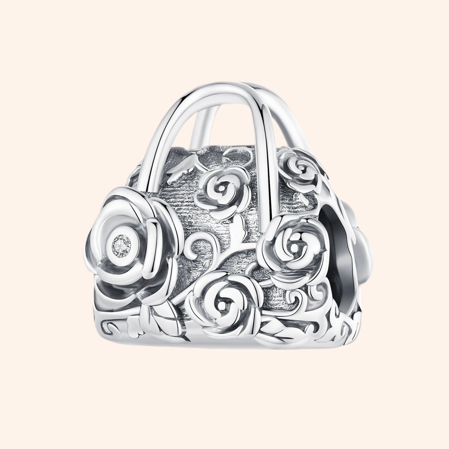 Charm Bolsa Plata S925