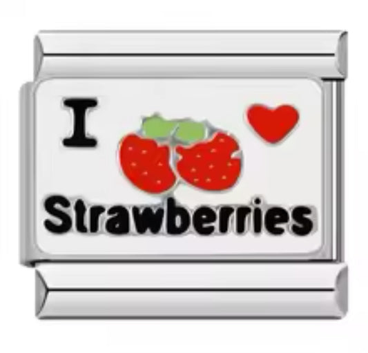 Italian Charm I Love Stawberries 𝗘𝗡𝗧𝗥𝗘𝗚𝗔 𝗜𝗡𝗠𝗘𝗗𝗜𝗔𝗧𝗔