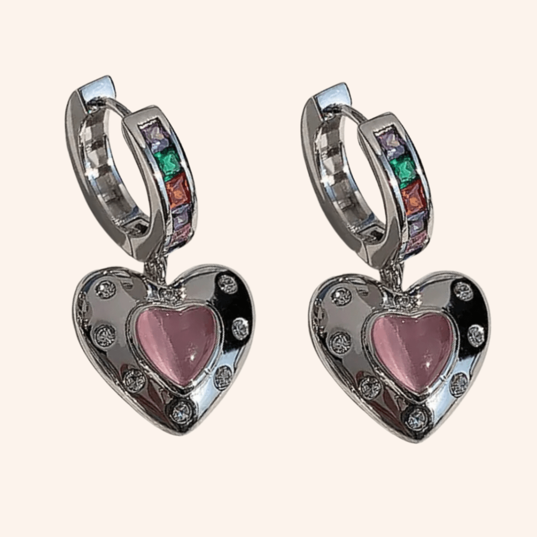 Aretes Corazón Entrega Inmediata