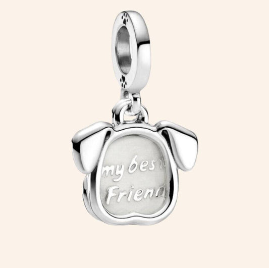 Best friend mascota Charm Plata S925 Entrega inmediata