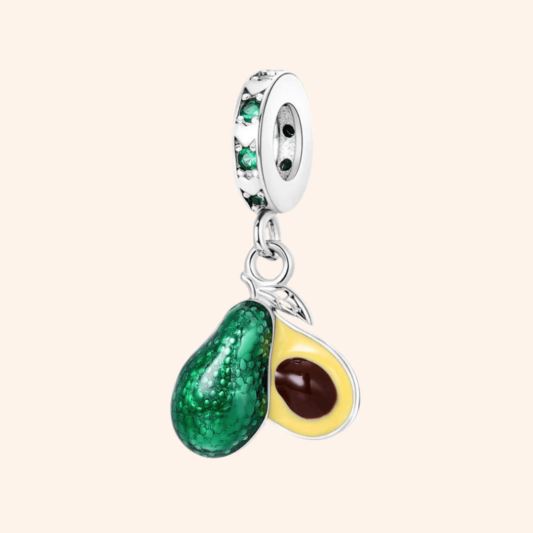 S925 Open Avocado Charm