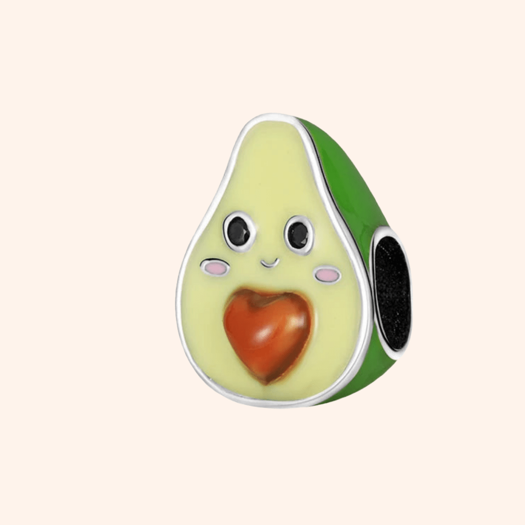 Happy Avocado Charm S925