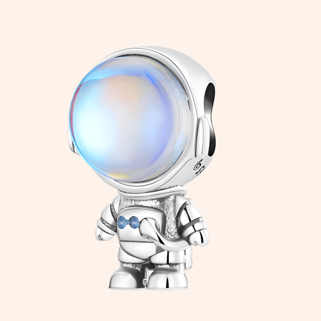 Charm Astronauta Plata S925 - Charmsymore