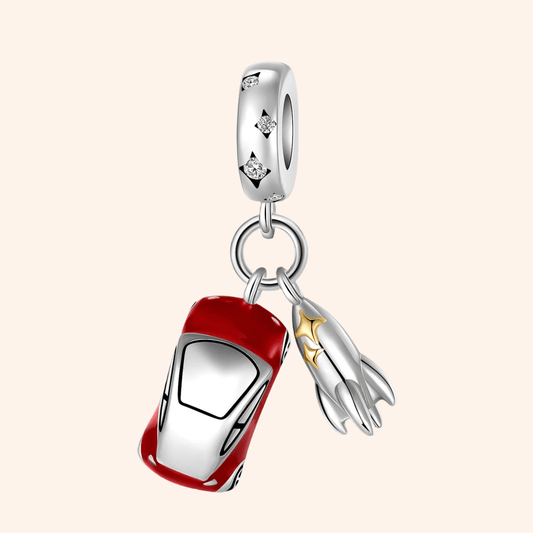 S925 Silver Car Charm