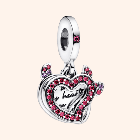 Charm Corazón Diablo S925