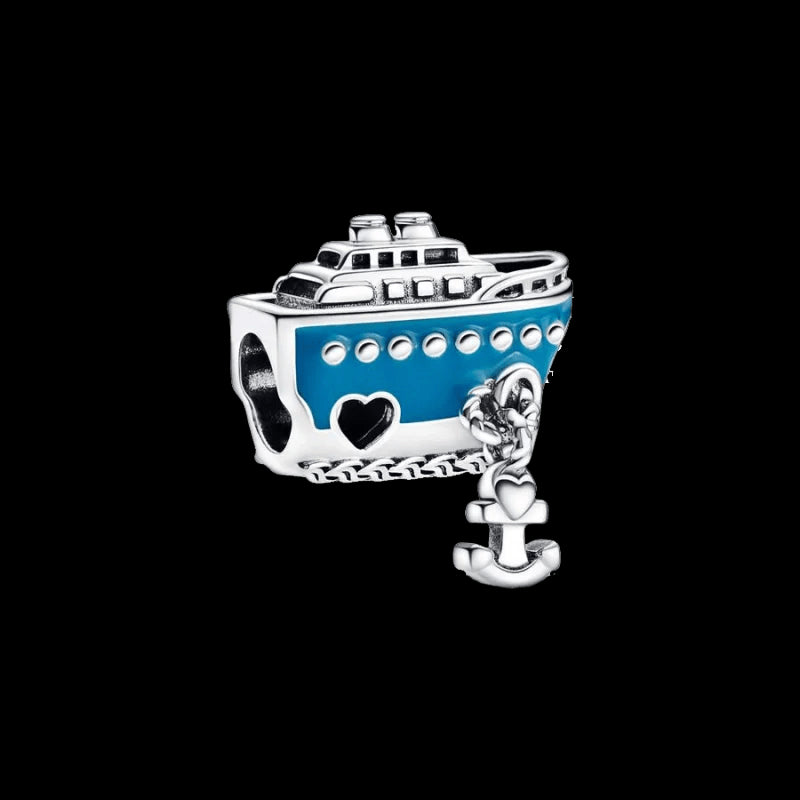 S925 Silver Sea Cruise Charm