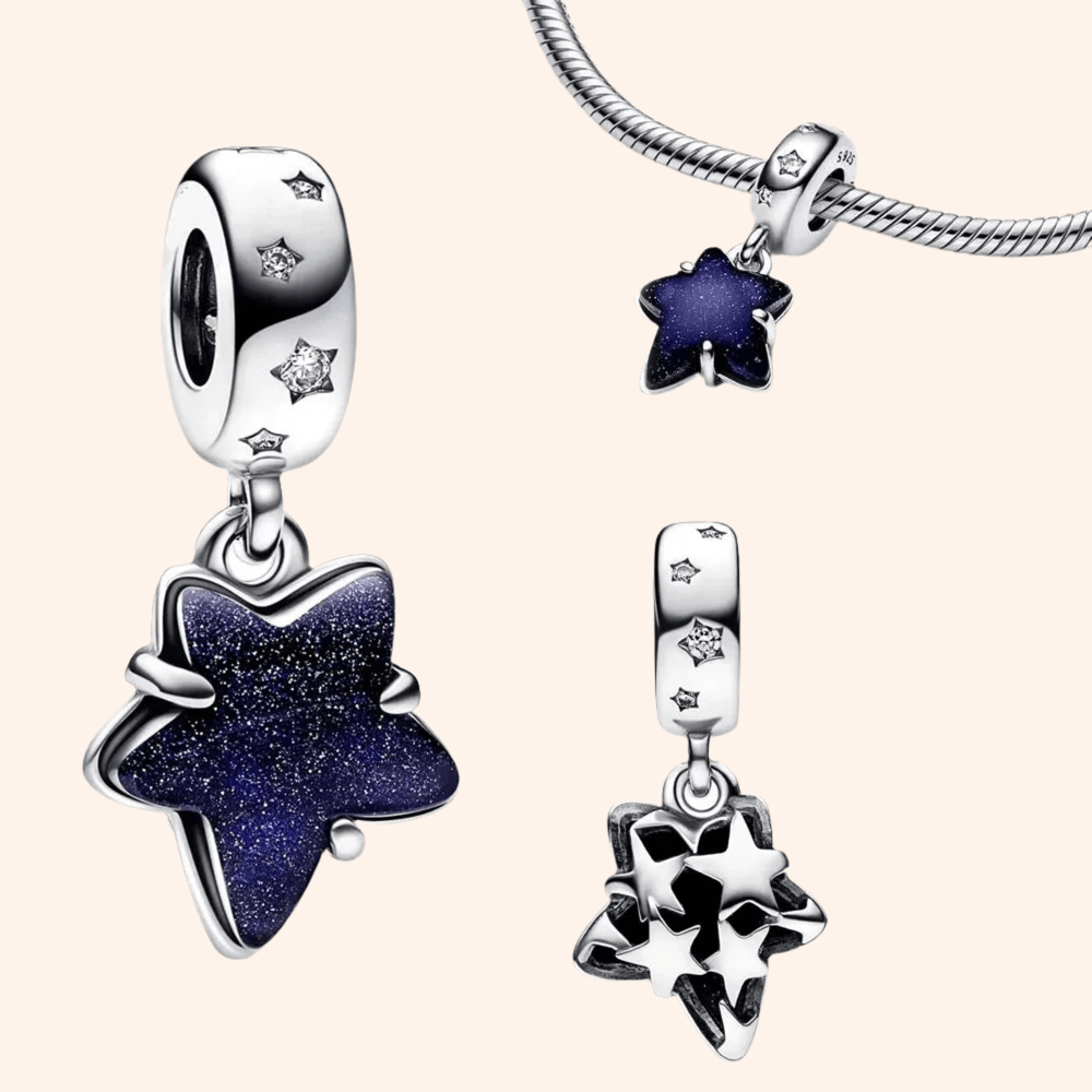 S925 Silver Star Charm 