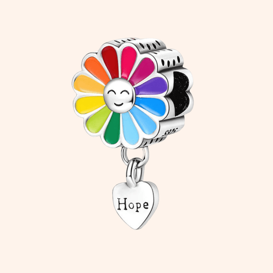 S925 Hope Flower Charm