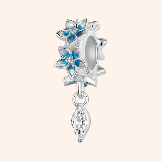 Charm Flores Noche Plata S925 - Charmsymore
