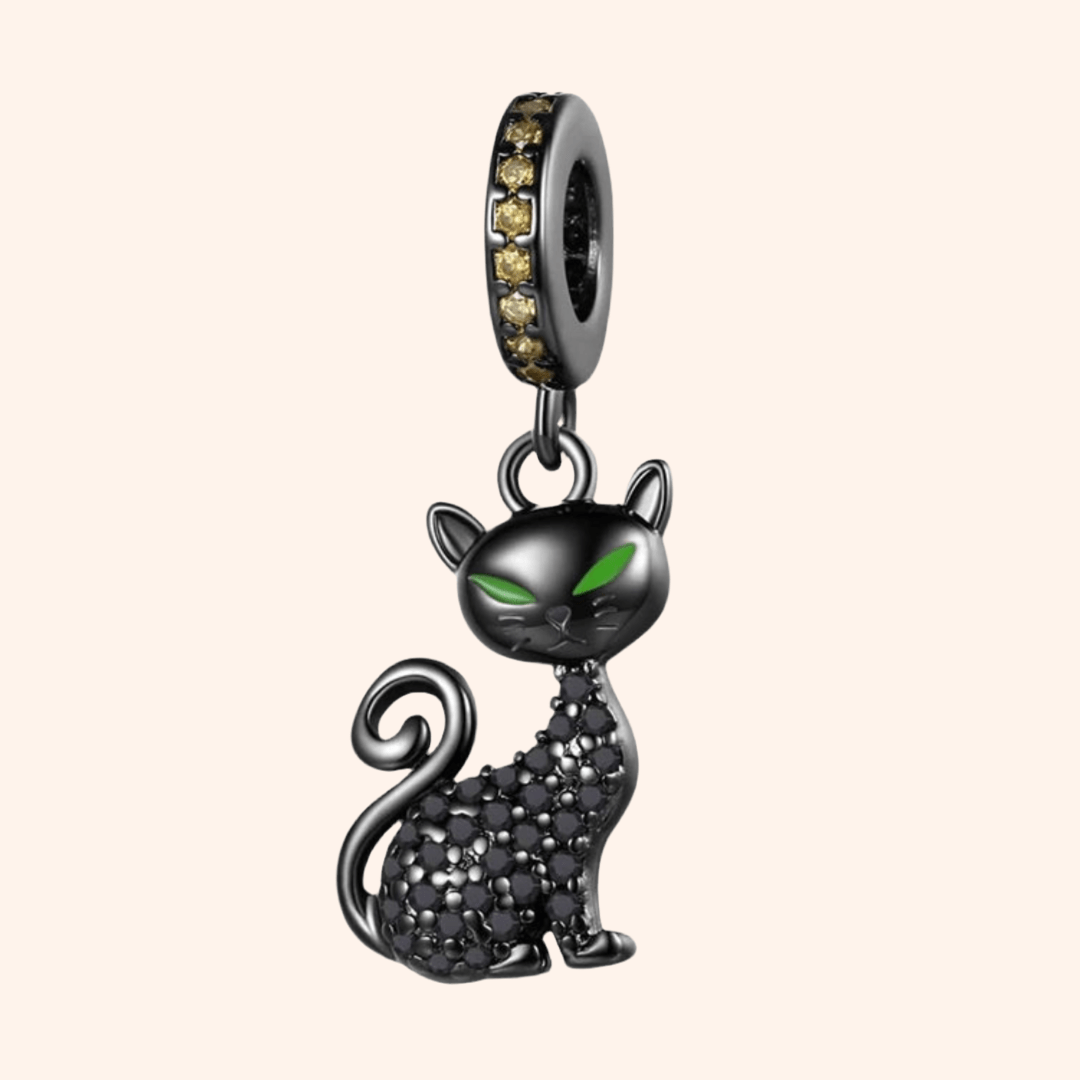 Black Cat Charm S925