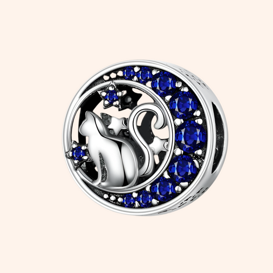 Charm Gato Plata 925 - Charmsymore