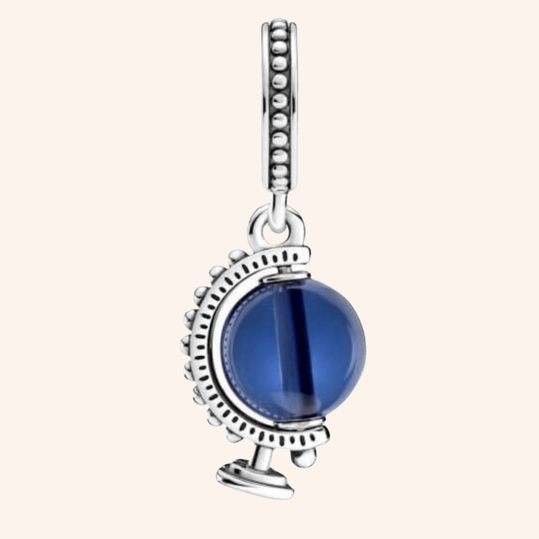 Charm Globo Mundo Plata S925