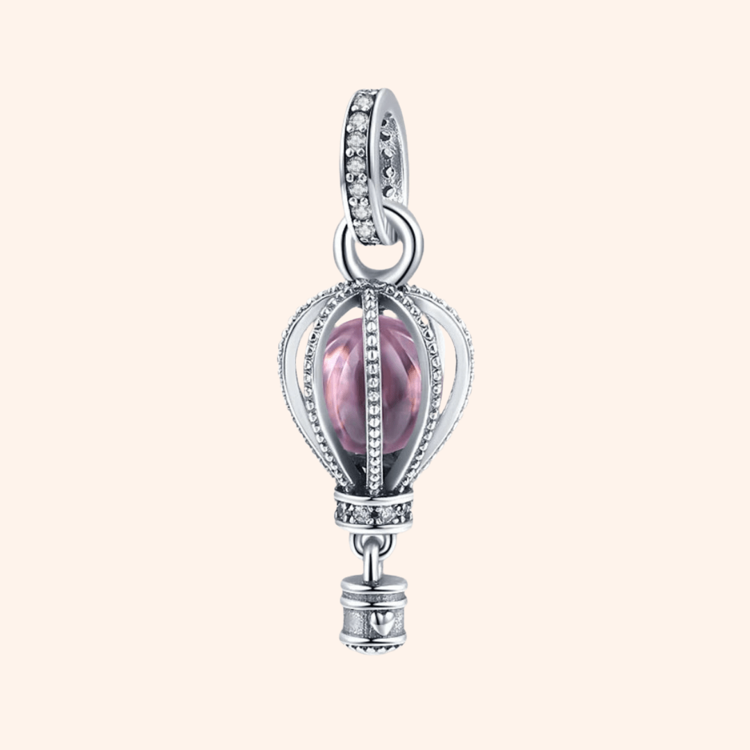 S925 Pink Balloon Charm