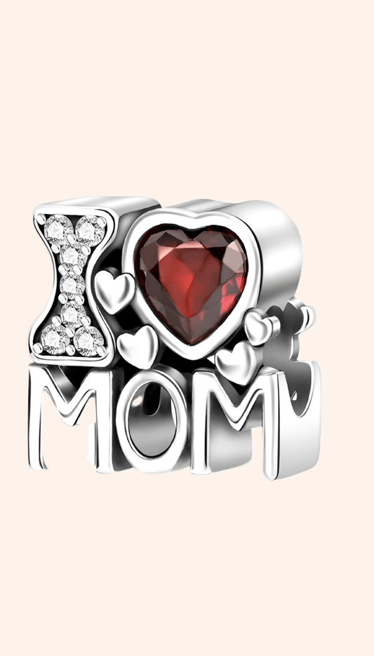 Charm I Love Mom Plata S925