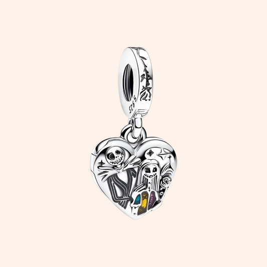 Charm Jack & Sally Plata S925 - Charmsymore