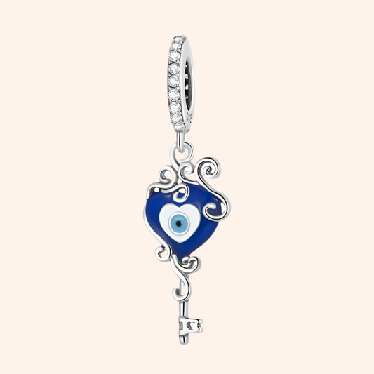 Charm Llave Mal de Ojo Plata 925 - Charmsymore