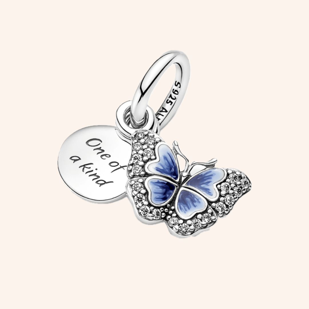 Charm Mariposa Colgante Plata 	S925