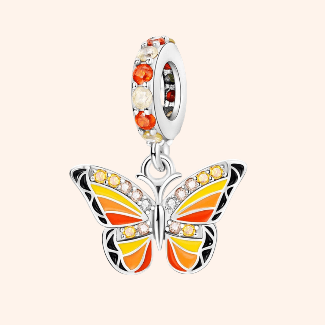 S925 Monarch Butterfly Charm