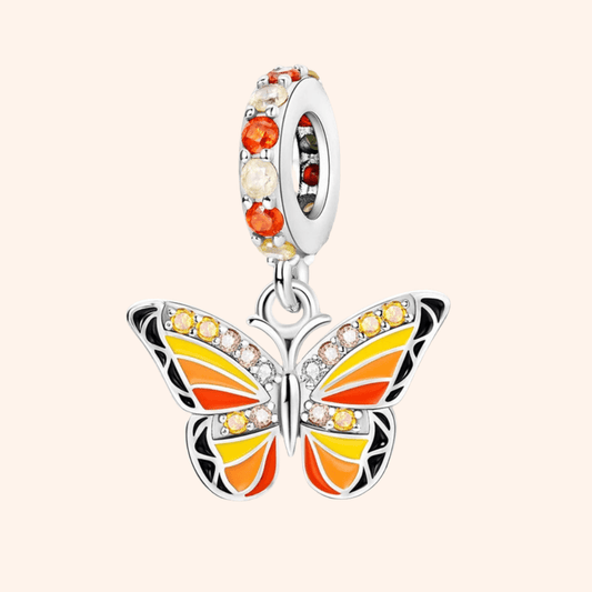 Charm Mariposa Monarca S925