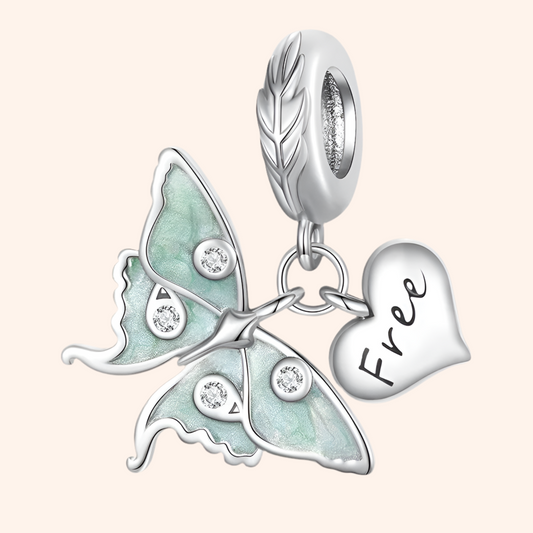 Charm Mariposa Plata S925 - Charmsymore