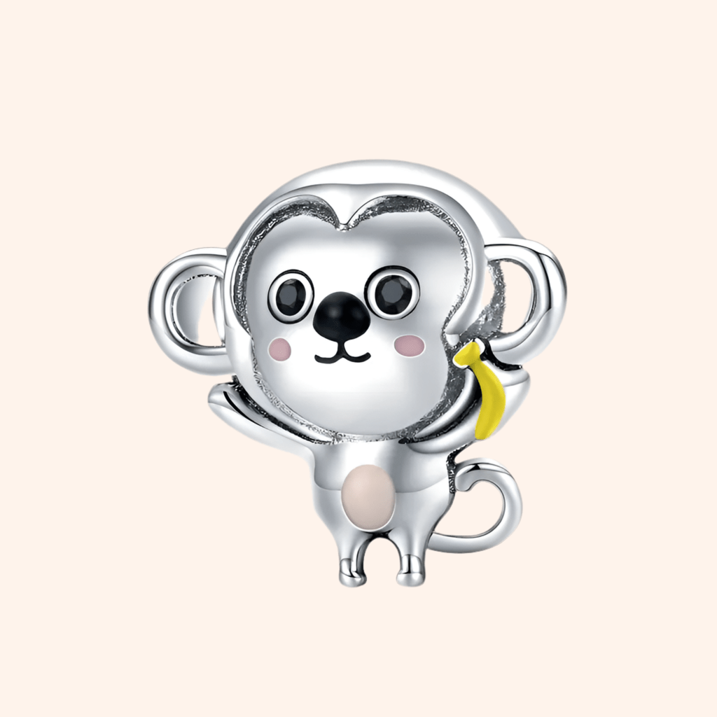 S925 Silver Monkey Charm