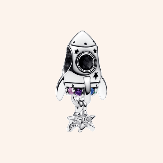 S925 Silver Spaceship Charm