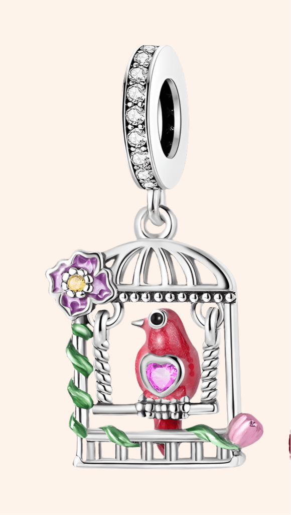 S925 Bird Charm