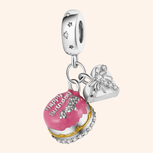 Charm Pastel de Cumpleaños S925