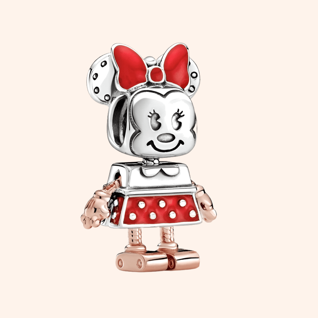 S925 Minnie Robot Charm