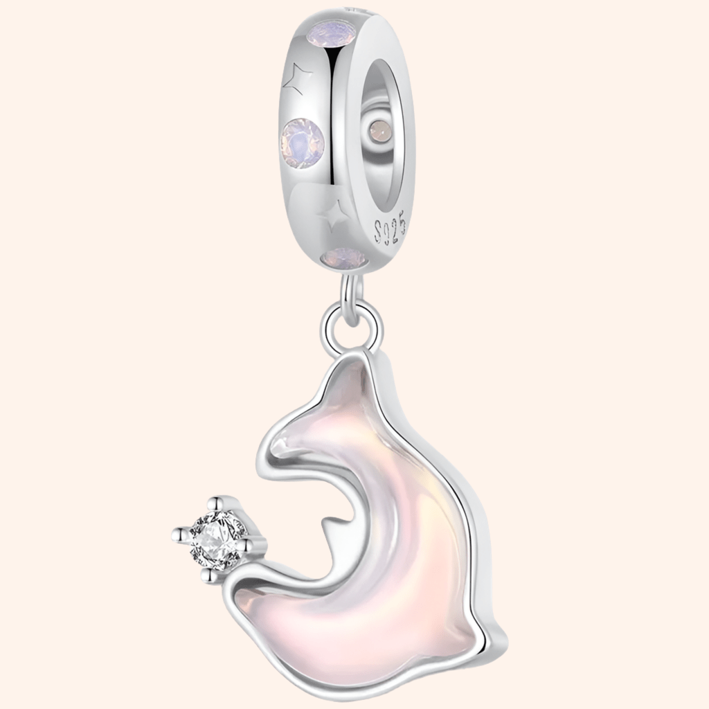 S925 Silver Pink Charm