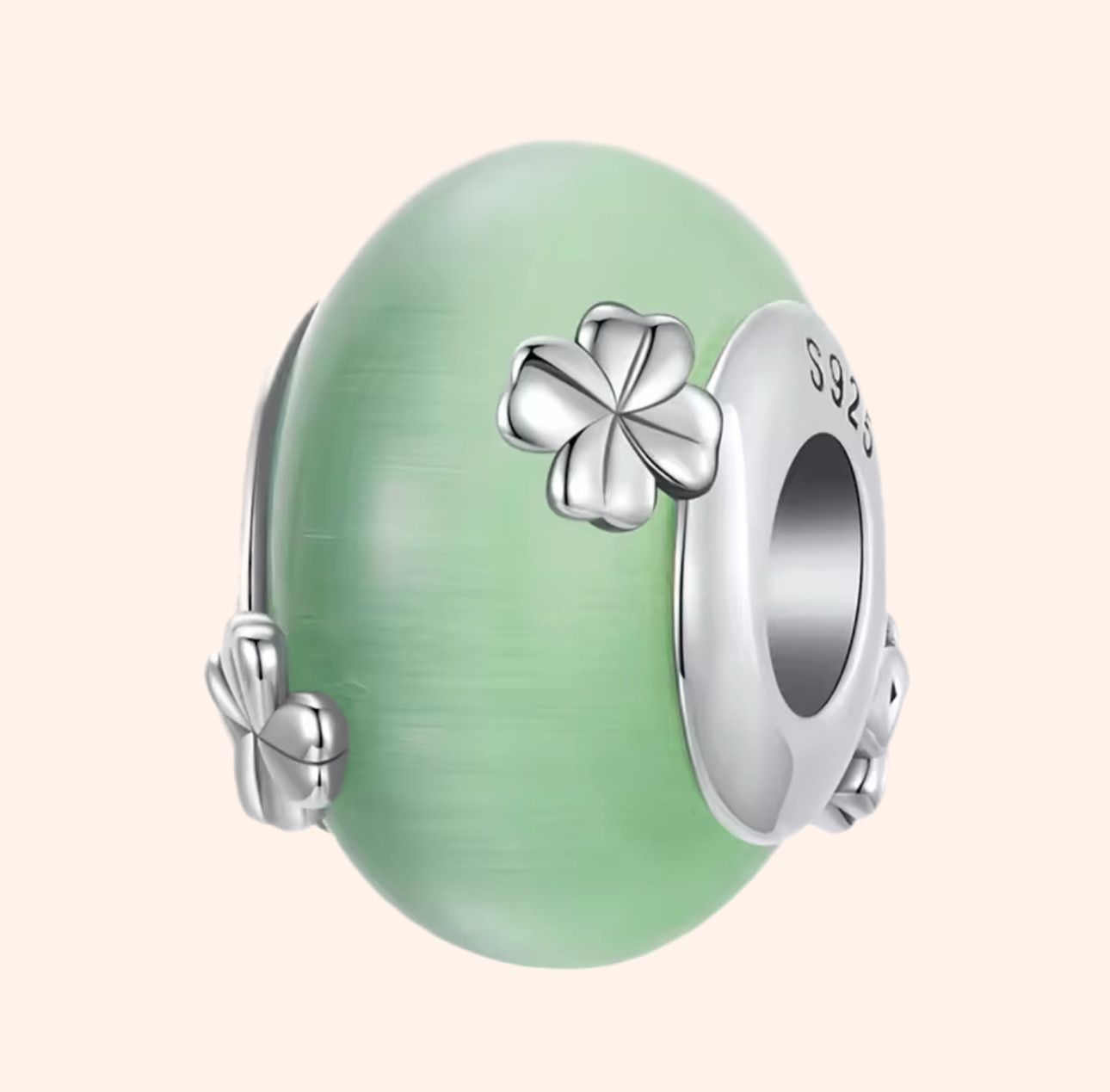 Charm Trébol Mariposa Plata 925 - Charmsymore