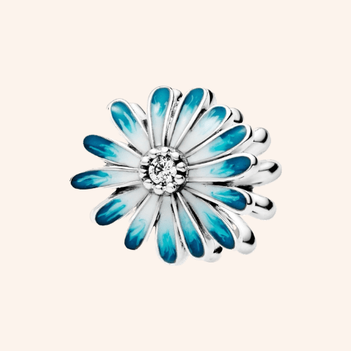 Blue Flower Charm S925 Silver