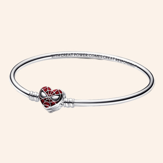 Pulsera Spiderman Plata S925 Entrega Inmediata - Charmsymore