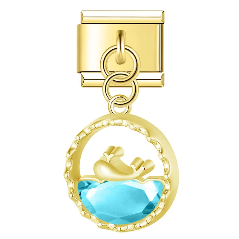 Italian Charms Ballena & Peces - Charmsymore
