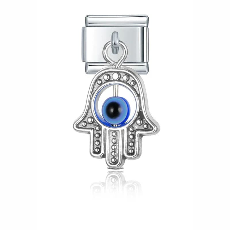 Italian Charms Colgantes Ojo Acero Inoxidable