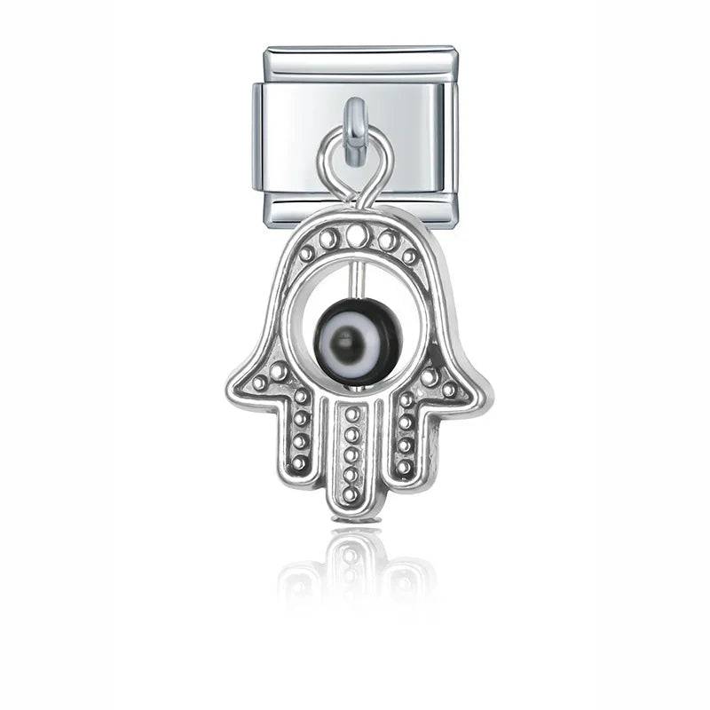 Italian Charms Colgantes Ojo Acero Inoxidable