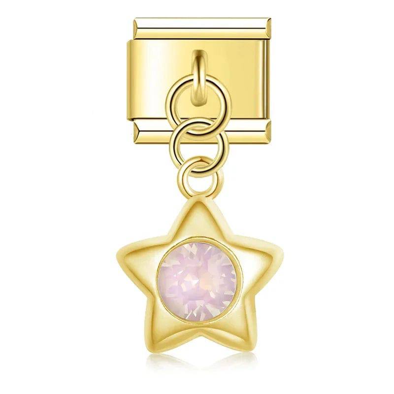 Italian Charms Estrellas Colgantes Acero Inoxidable