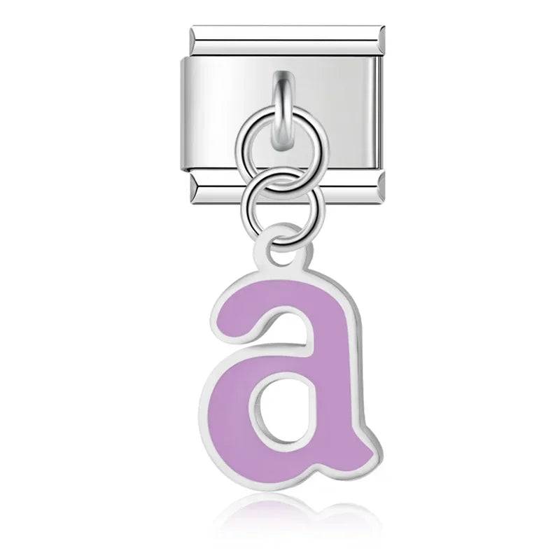 Italian Charms Letras Acero Inoxidable