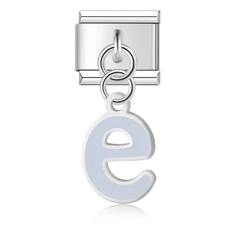 Italian Charms Letras Acero Inoxidable